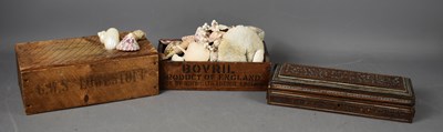 Lot 320 - An antique Bovril wooden crate / box, a GWS...