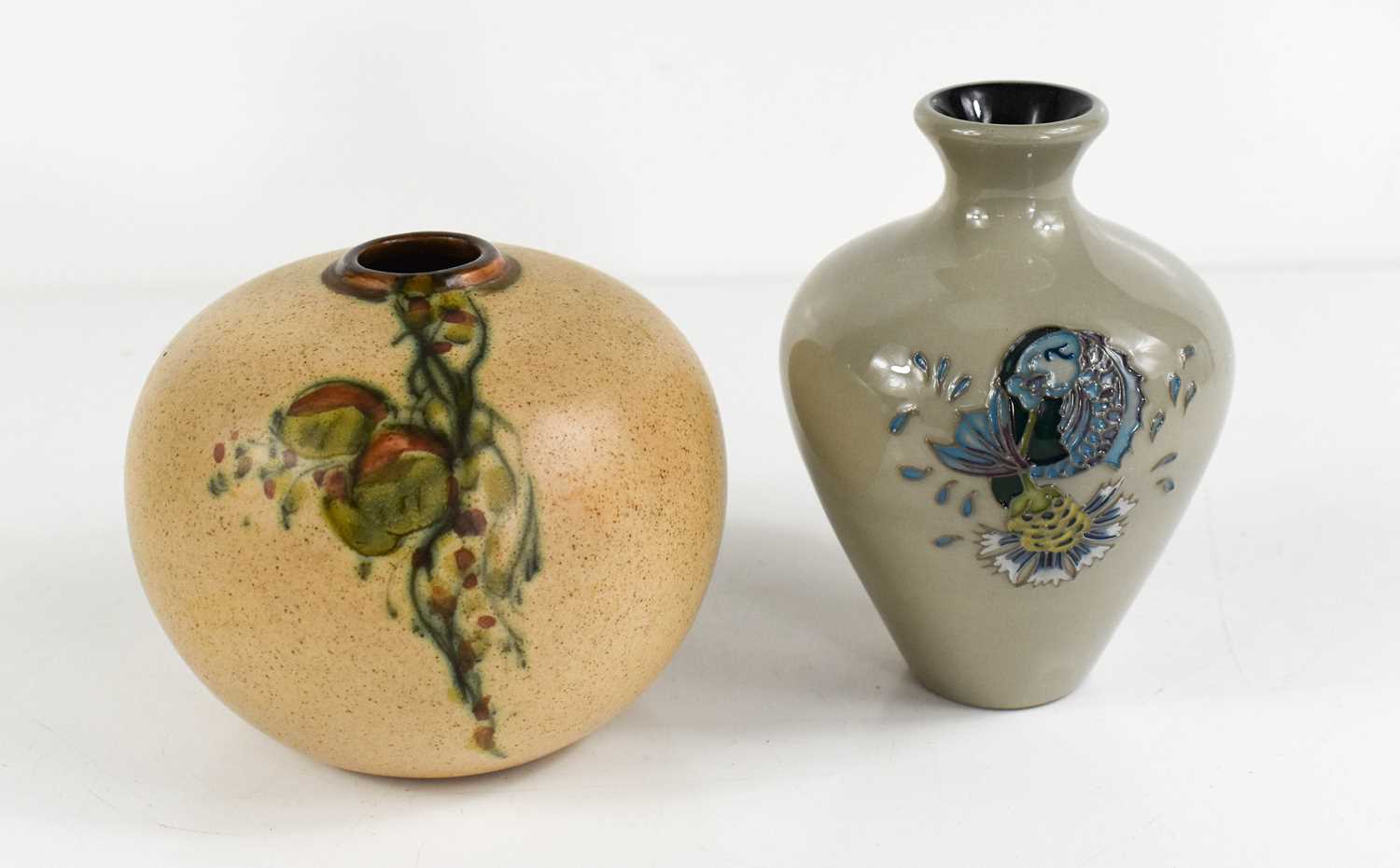 Lot 103 - A Moorcroft vase, with enamelled fish and...