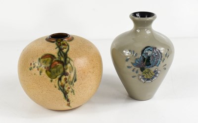 Lot 103 - A Moorcroft vase, with enamelled fish and...