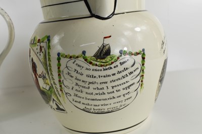 Lot 49 - A 19th century Sunderland water jug, signed...