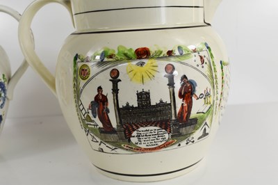 Lot 49 - A 19th century Sunderland water jug, signed...