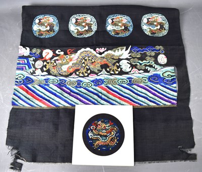 Lot 293 - A Chinese late Qing dynasty Kossu embroidered...