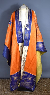 Lot 283 - A Chinese opera silk robe, Daoist priest's,...