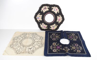 Lot 251 - Three early 20th century Chinese collars to...