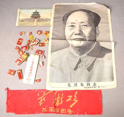 Lot 244 - A group of Mao Zedong memorabilia to include...