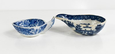 Lot 38 - Two early 19th century blue and white pap...