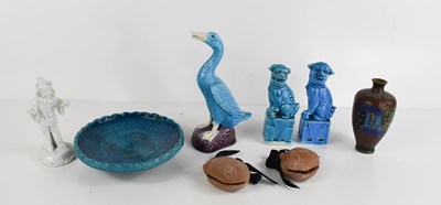 Lot 239 - A group of Chinese collectables to include two...