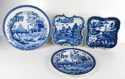 Lot 59 - A group of 19th century blue and white pottery,...