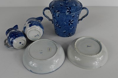 Lot 62 - A selection of blue and white late 18th /...