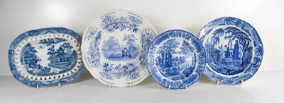 Lot 65 - A selection of 19th century blue and white...
