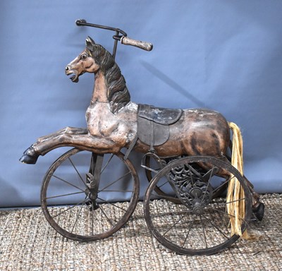 Lot 367 - A Victorian style child's Velocipede tricycle,...