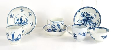 Lot 53 - Three 18th century blue and white Worcester...