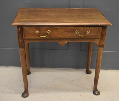 Lot 450 - A 19th century style mahogany lowboy with...