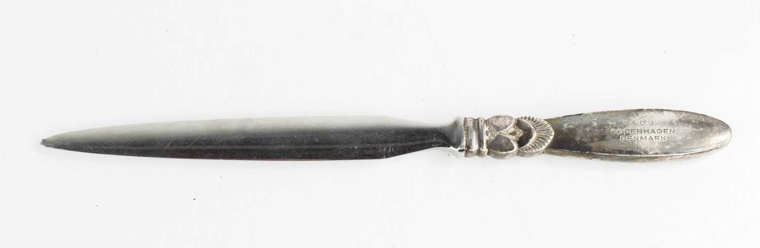 Lot 254 - A Georg Jensen sterling silver letter opener