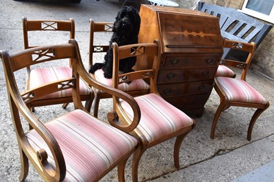 Lot 504 - A set of six mahogany 19th century style...