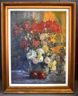 Lot 442a - M. Niekerk (Dutch, 20th century): Still life...