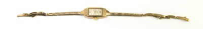 Lot 376 - A 9ct gold Rotary ladies wristwatch, strap and...