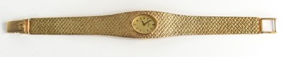 Lot 383 - A ladies 9ct gold Omega cocktail watch with an...