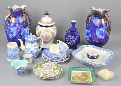 Lot 64 - A group of Victorian and later ceramics to...