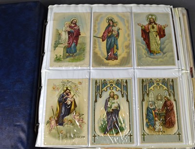 Lot 71 - An album of Edwardian and later postcards to...