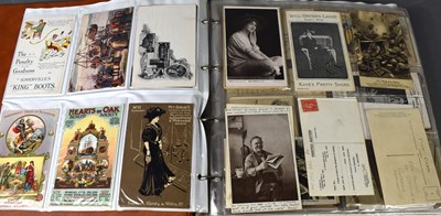 Lot 72 - An album of Victorian and later postcards to...