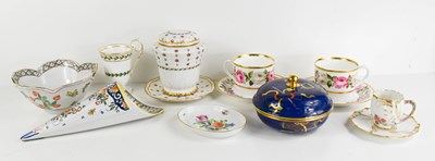 Lot 111 - A selection of ceramics to include Limoges cup...