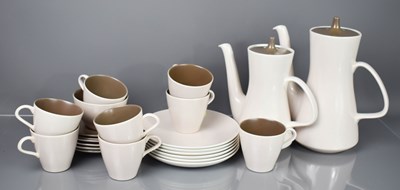 Lot 66 - A Poole Pottery part coffee service in two...