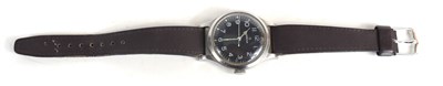 Lot 392a - A 1950s Omega Pilots wristwatch, in stainless...