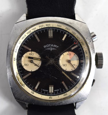 Lot 366 - A vintage Rotary Chronograph wristwatch,...