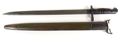 Lot 179 - A M1917 pattern US bayonet marked with the...