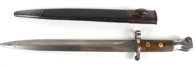 Lot 166 - A British 1888 pattern bayonet and scabbard,...