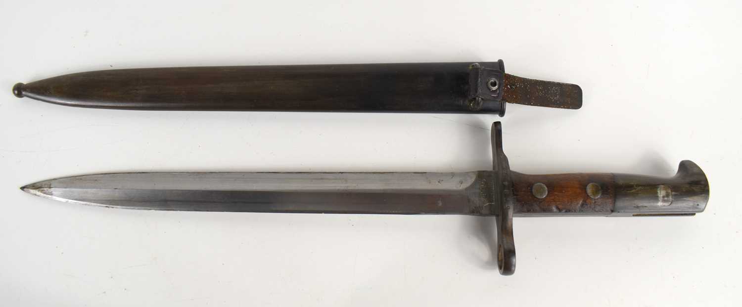 Lot 167 A Swiss M1918 Pattern Double Edged Bayonet