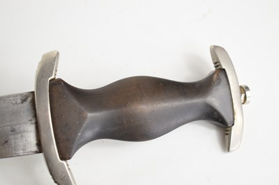 Lot 200 - A WWII German SS dagger and scabbard, the...