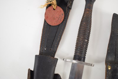 Lot 201 - A WWII Fairbairn Sykes commando knife with...