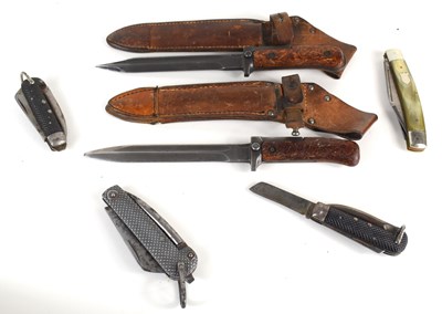 Lot 180 - Three military Jack Knives to include a WWII...