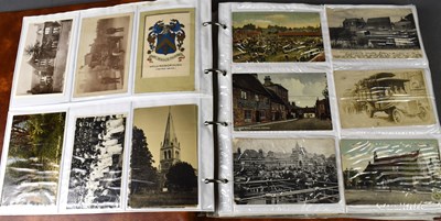 Lot 112 - An album of Edwardian and later postcards and...