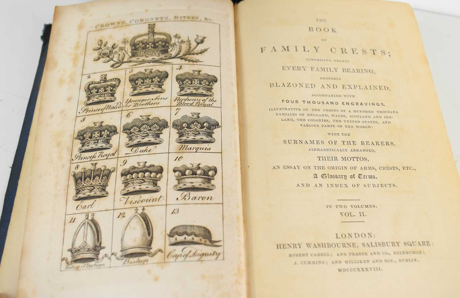 Lot 85 - The Book of Family Crests, Comprising Nearly
