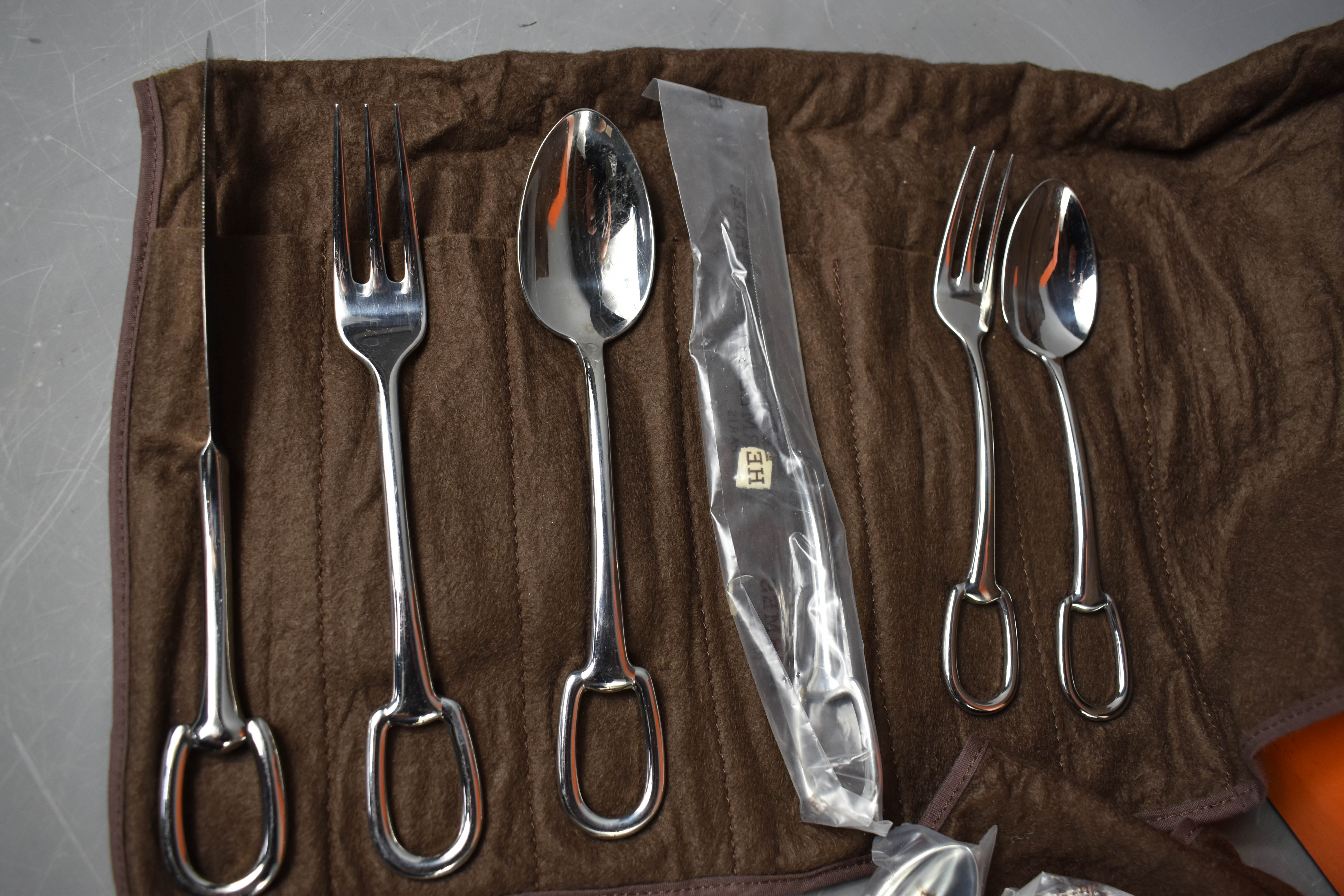 Lot 480 A Hermes Atalier cutlery set, comprising six