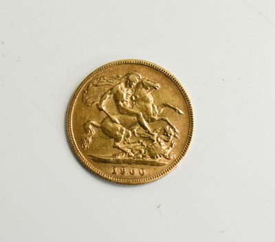 Lot 338 - A Queen Victoria gold half sovereign, dated 1900.