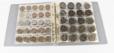 Lot 329 - An album of GB coinage to include Farthings,...