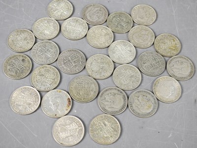 Lot 323 - A quantity of silver half crowns, all pre 1947,...