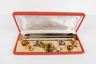 Lot 357 - A vintage Rotary Gran Turismo watch set, with...