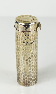 Lot 448 - An Edwardian silver cased travelling shaving...