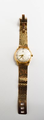 Lot 391 - An 18ct gold Omega automatic wristwatch,...