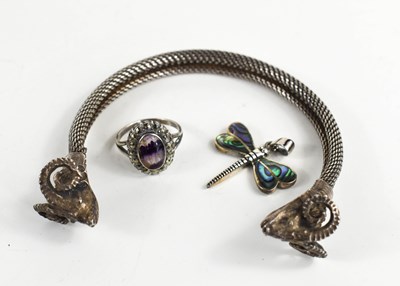 Lot 170 - A group of jewellery comprising a blue john...