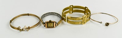 Lot 369 - A 9ct gold Rotary wristwatch with gold...