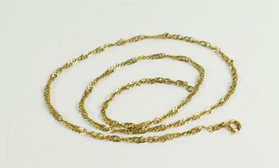 Lot 29 - A 9ct gold two strand curb link twist chain,...