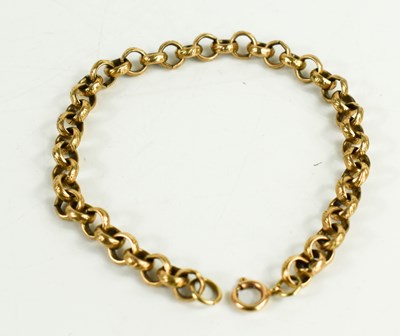 Lot 116 - A 19th century 9ct gold part belcher chain,...