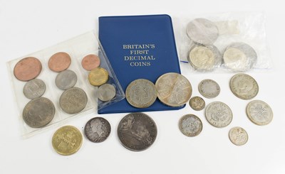 Lot 306 - A group of coins to include an 1887 Silver...