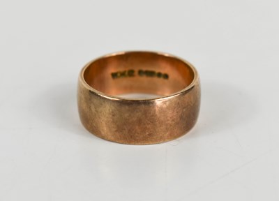 Lot 51 - A 9ct rose gold wedding band, size P, 6.18g.